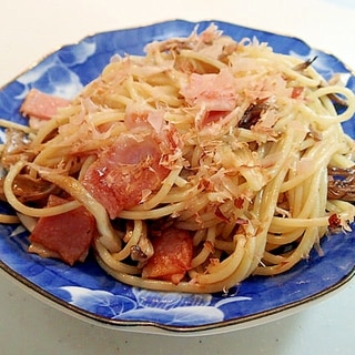 ベーコンと舞茸の和風パスタ